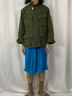 画像2: 60's U.S.ARMY ジャングルファティーグジャケット 4th ダブルステッチ SMALL SHORT (2)