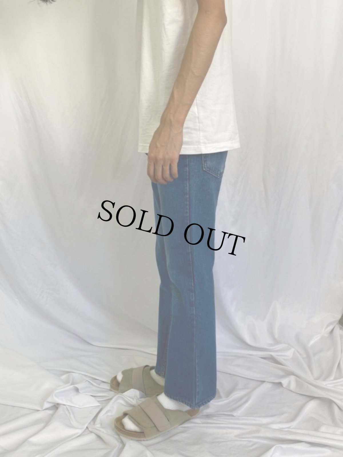 画像3: 80's Levi's 646-0217 オレンジタブ ベルボトムデニムパンツ W31 (3)