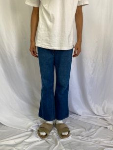 画像2: 80's Levi's 646-0217 オレンジタブ ベルボトムデニムパンツ W31 (2)