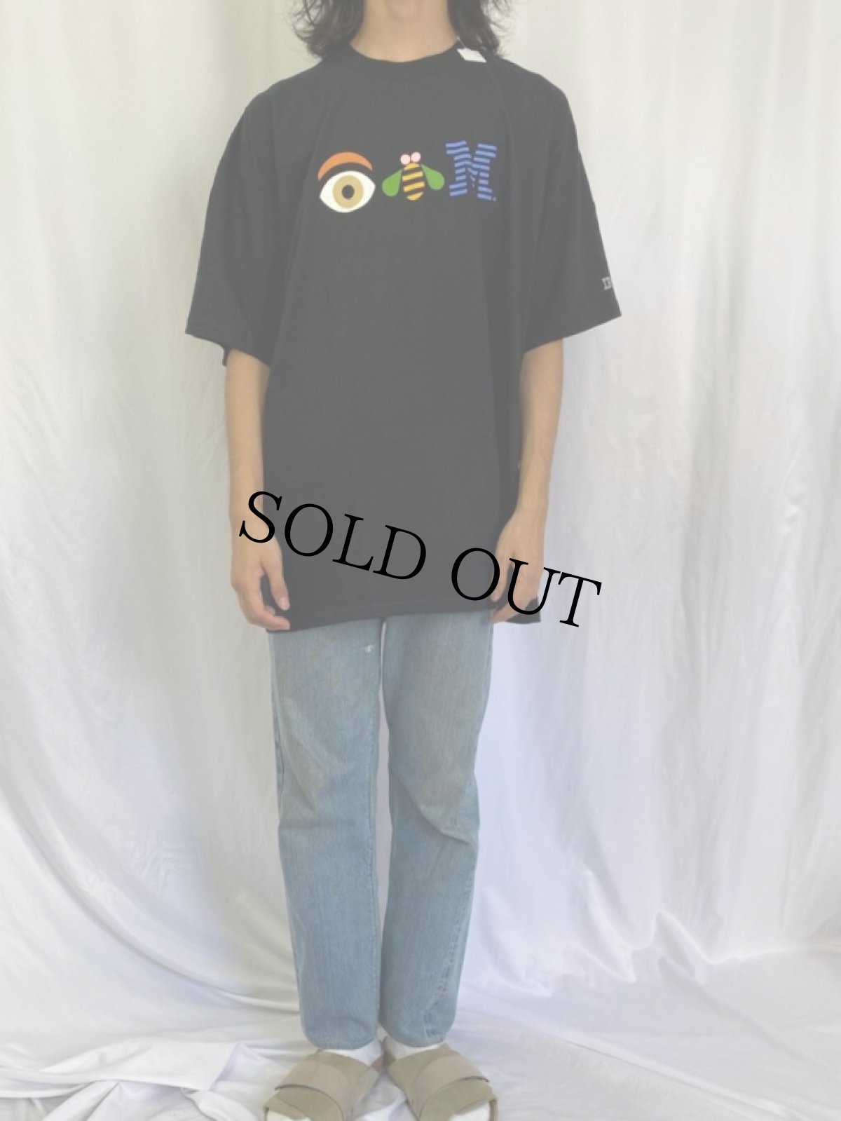 画像2: IBM イラストプリント コンピューター企業Tシャツ (2)