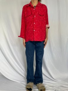 画像2: 80's Levi's 646-0217 オレンジタブ ベルボトムデニムパンツ W33 (2)