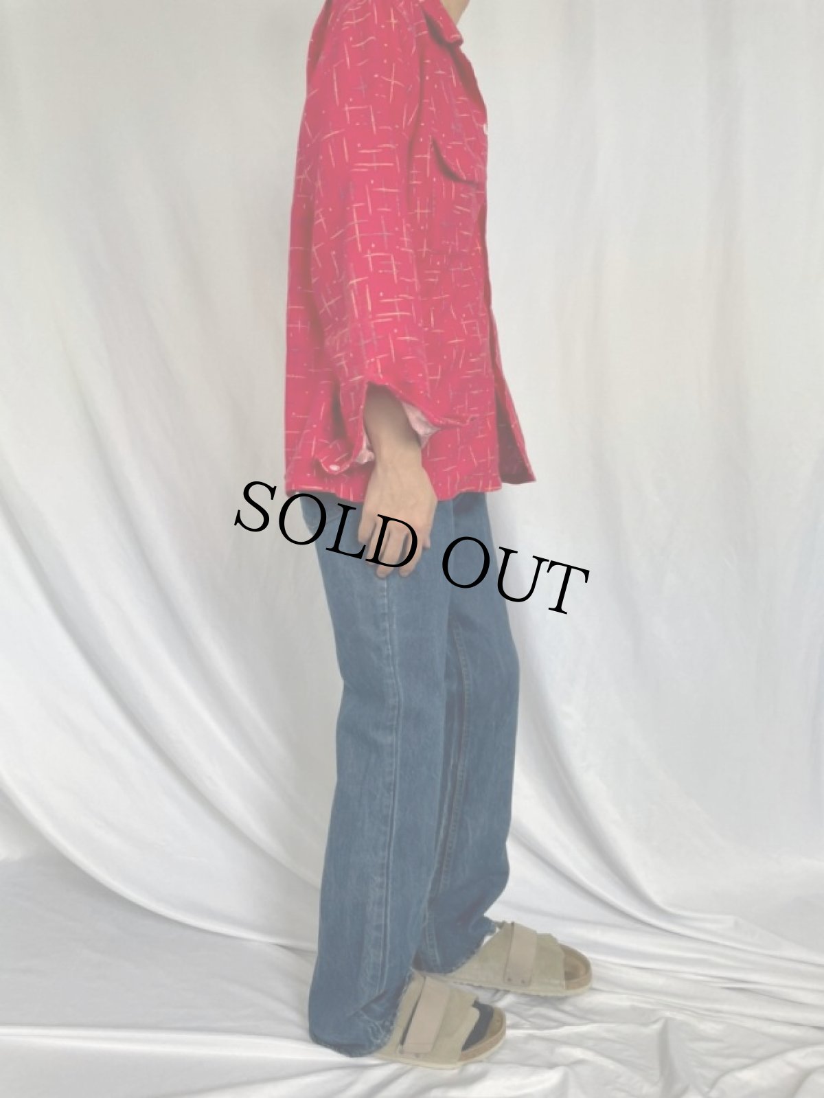 画像3: 80's Levi's 646-0217 オレンジタブ ベルボトムデニムパンツ W33 (3)