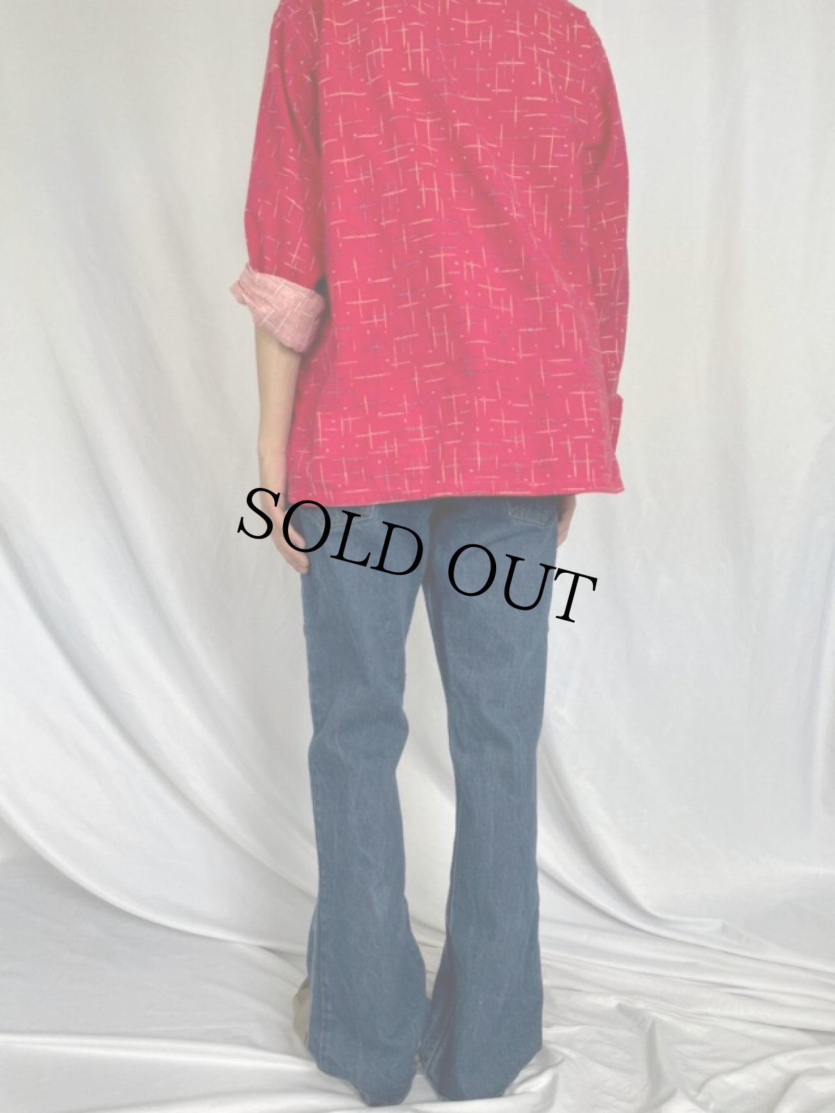 画像4: 80's Levi's 646-0217 オレンジタブ ベルボトムデニムパンツ W33 (4)