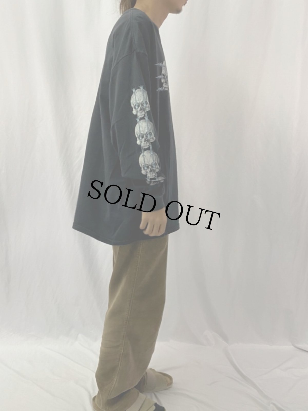 画像3: Thunder Sportswear スカルプリントロンT 2XL (3)