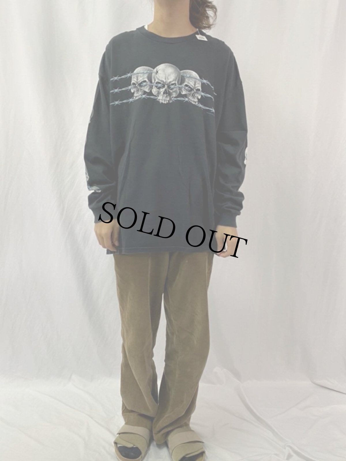 画像2: Thunder Sportswear スカルプリントロンT 2XL (2)