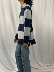 画像3: POLO Ralph Lauren ボーダー柄 ラガーシャツ L (3)