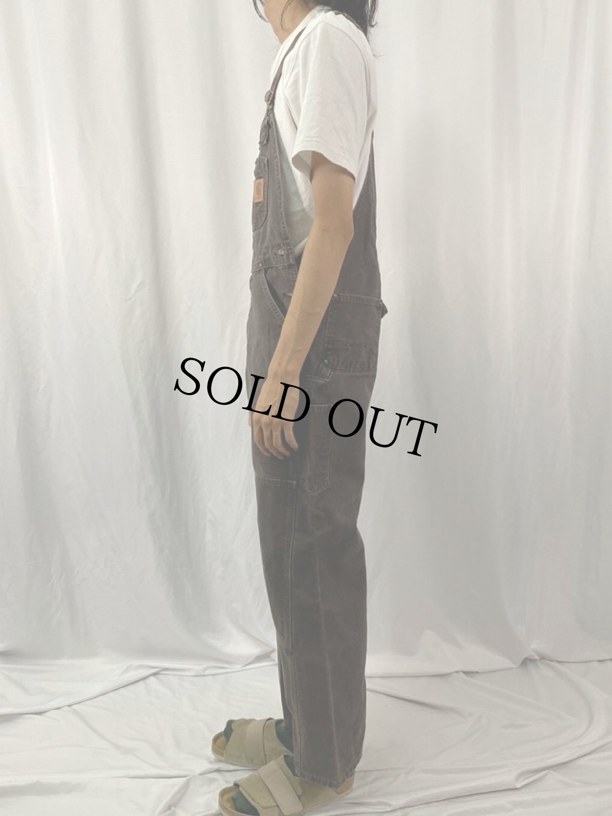 画像3: Carhartt ダブルニー ダックオーバーオール W30 (3)