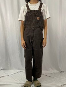 画像2: Carhartt ダブルニー ダックオーバーオール W30 (2)