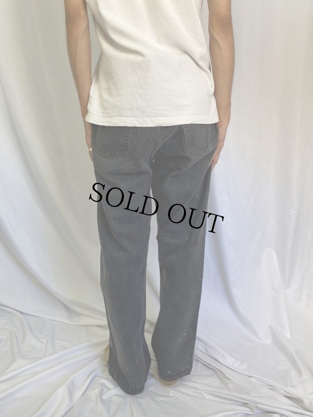 画像4: 90's Levi's 501 USA製 ブラックデニムパンツ W36 (4)