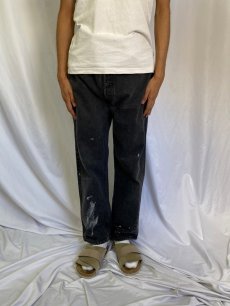 画像2: 90's Levi's 501 USA製 ブラックデニムパンツ W36 (2)