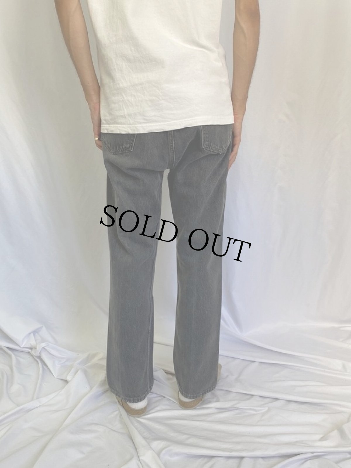 画像4: 90's Levi's 501 USA製 ブラックデニムパンツ W35 (4)