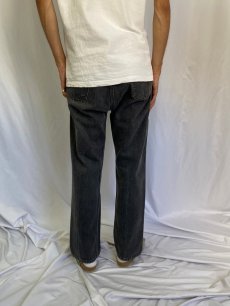 画像4: 90's Levi's 501 USA製 ブラックデニムパンツ W35 (4)