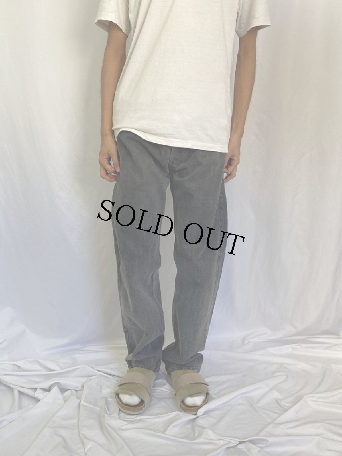 画像2: 80's Levi's 501 USA製 ブラックデニムパンツ W36 (2)