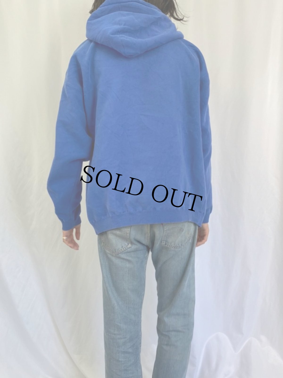 画像4: 90's〜 ドラゴン×ファイヤパターンプリント スウェットフーディー XL (4)