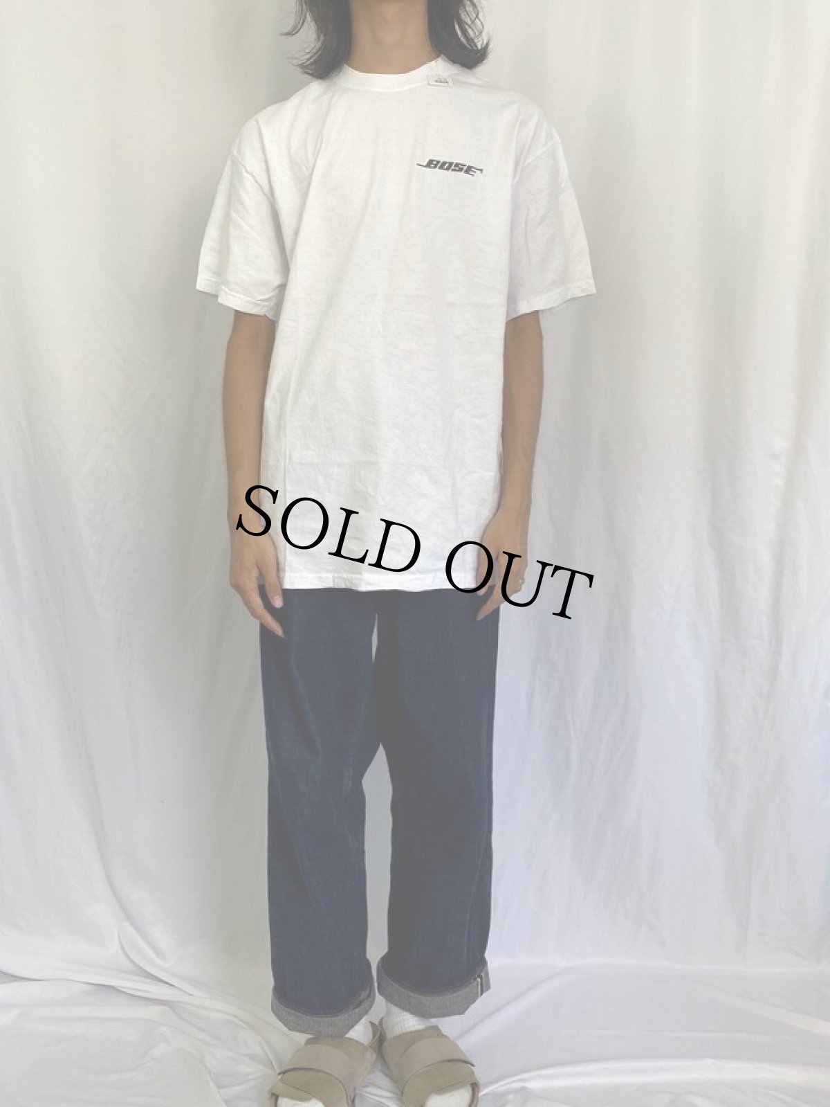 画像2: BOSE "unwrap the excitement" 音響機器メーカー ロゴプリントTシャツ XL DEADSTOCK (2)