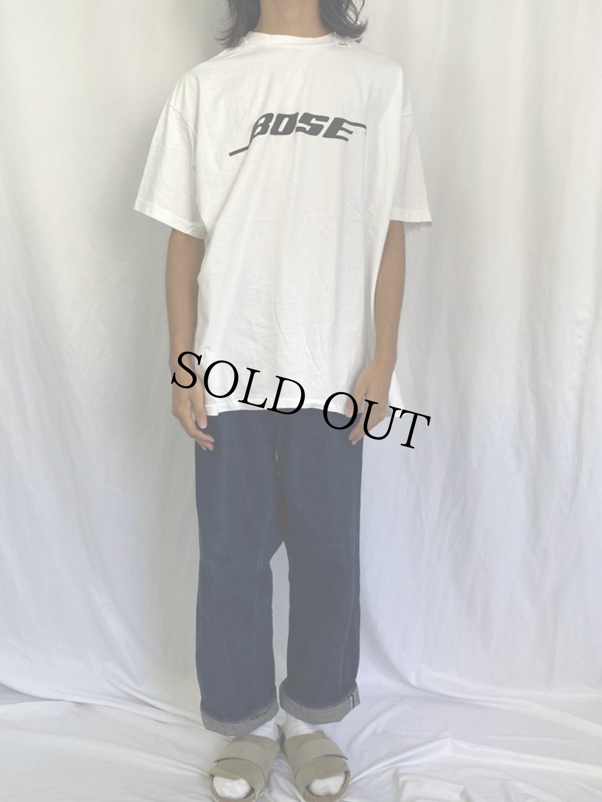画像2: 90's BOSE USA製 音響機器メーカー ロゴプリントTシャツ XXL (2)