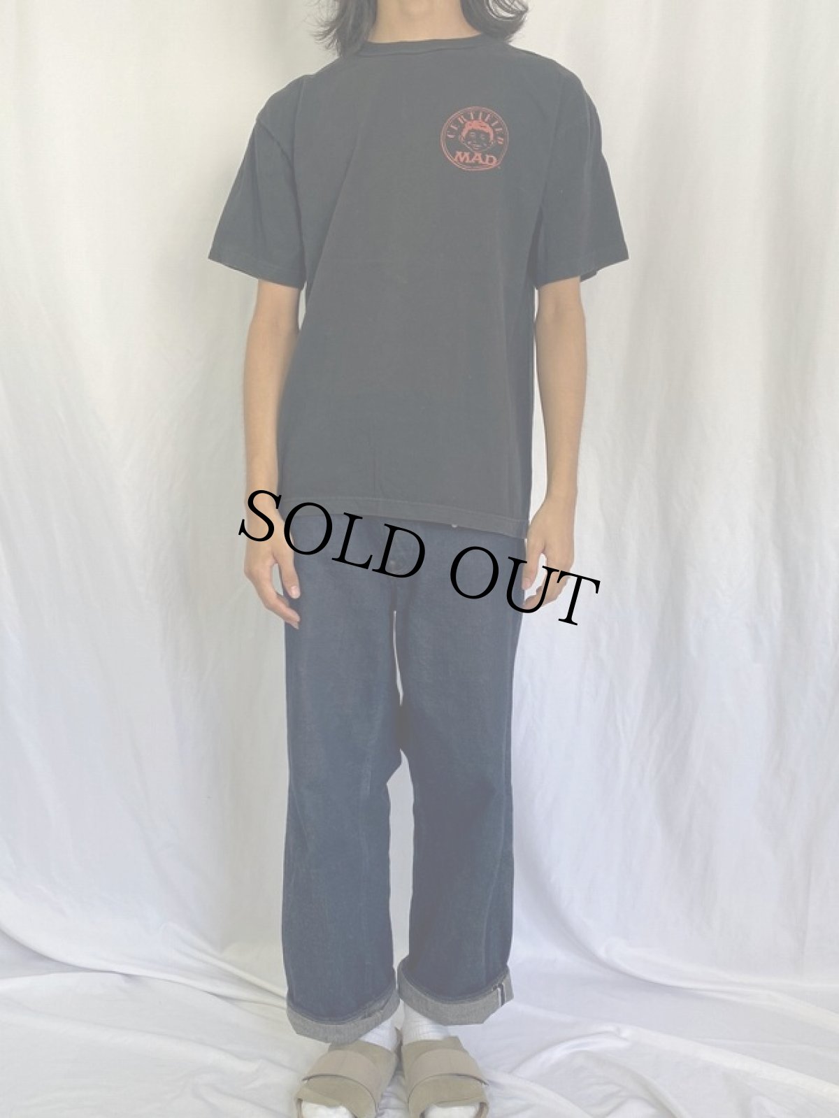 画像2: 【SALE】 90's MAD "ALFRED E.NEUMAN" キャラクタープリントTシャツ L (2)