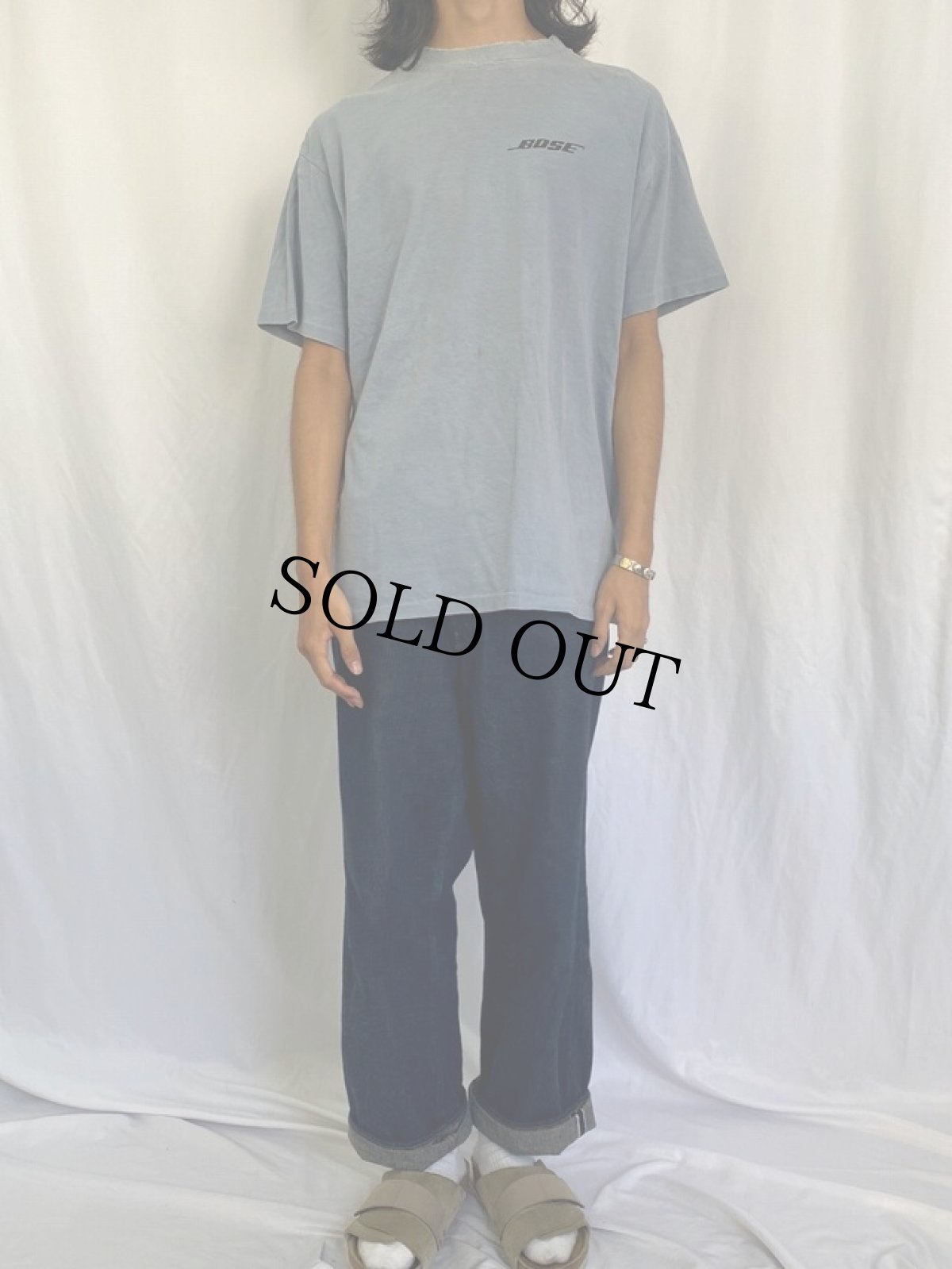 画像2: 〜90's BOSE USA製 音響機器メーカー ロゴプリントTシャツ L (2)