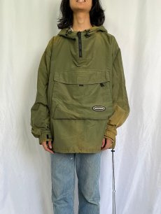 画像2: 90's〜 ABERCROMBIE＆FITCH ナイロンアノラックパーカー XL (2)