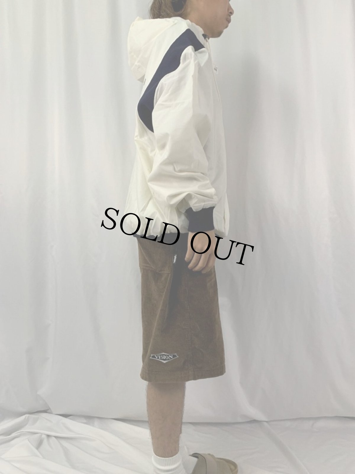 画像3: 80's DeLONG "RANDOLPH" ウイングフットプリント ナイロンアノラックパーカー XL (3)