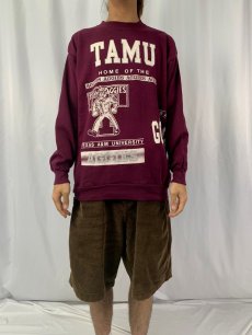 画像2: TEXAS A&M UNIVERSITY USA製 巻きプリントスウェット XL (2)