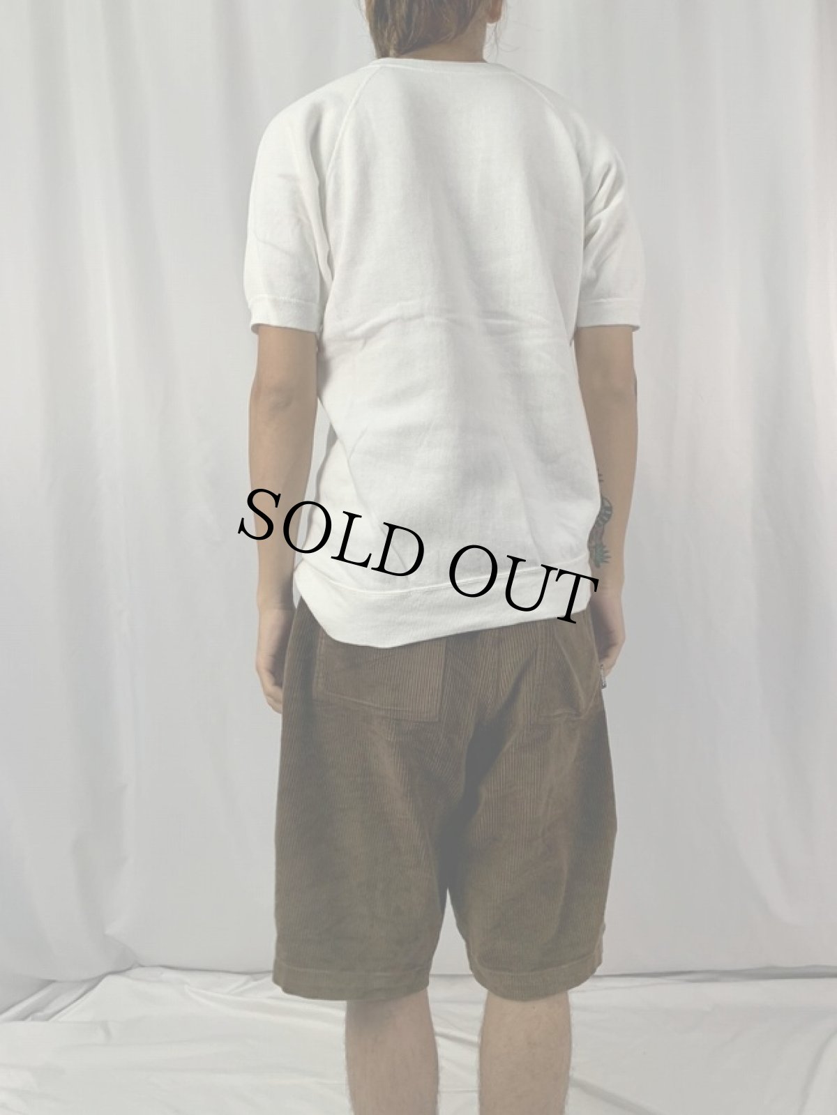 画像4: 70's 無地 ラグラン半袖スウェット (4)