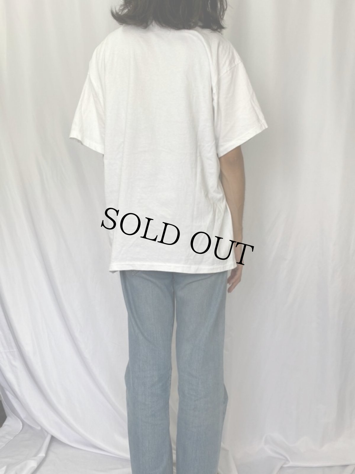 画像4: 90's フラワー 発泡プリントTシャツ (4)