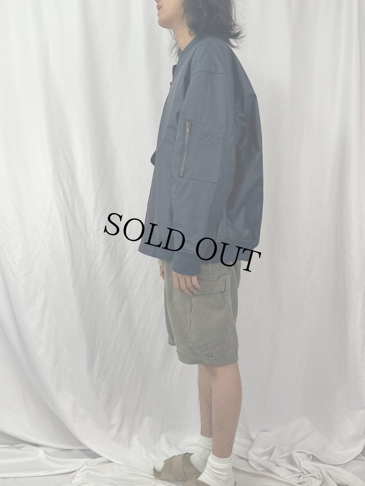 画像3: 中綿入り PVCフライトジャケット XL (3)