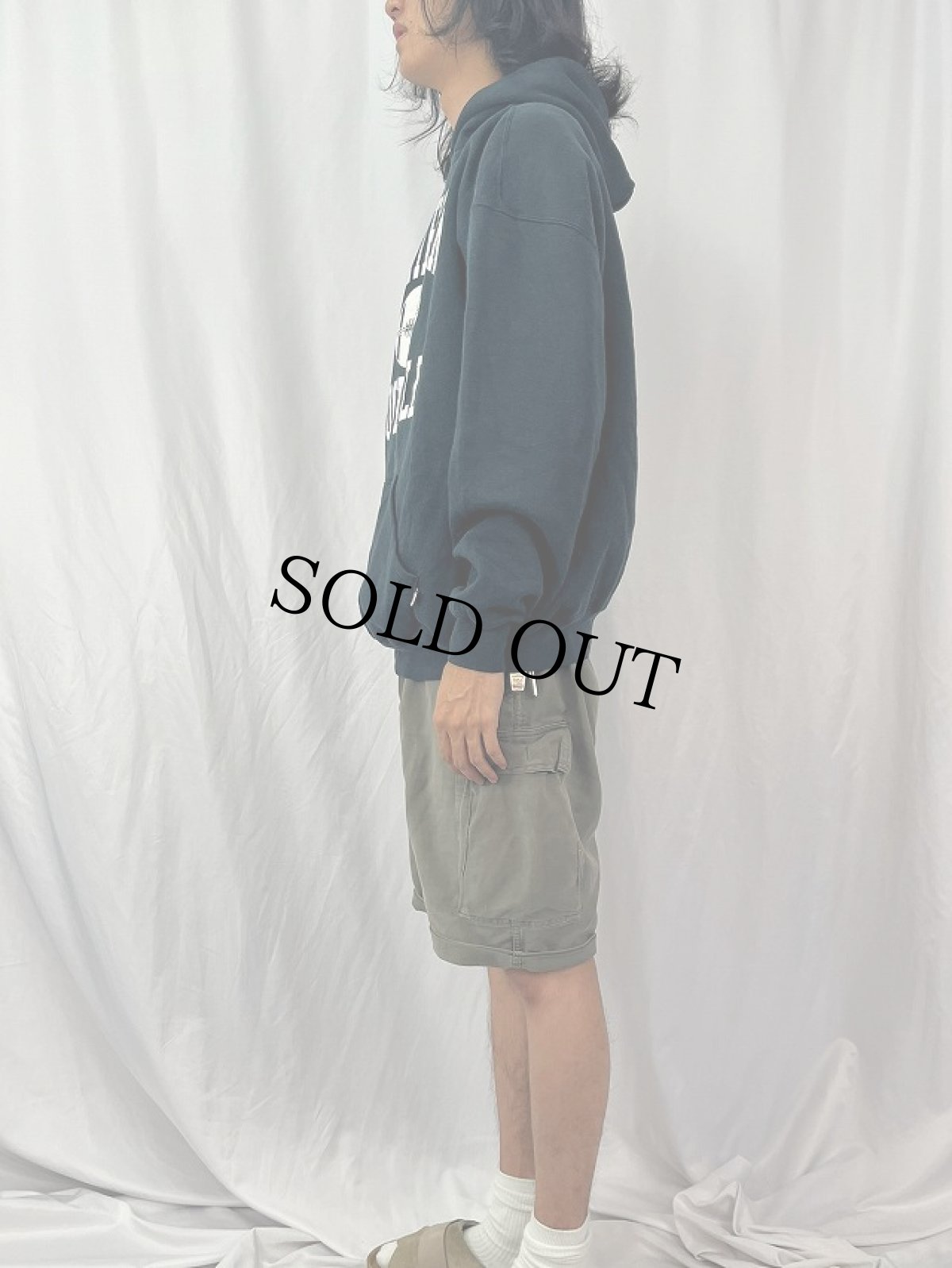 画像3: 2000's "ST.CATHERINES FOOTBALL" プリントスウェットフーディー XXL (3)