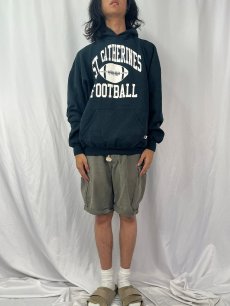 画像2: 2000's "ST.CATHERINES FOOTBALL" プリントスウェットフーディー XXL (2)