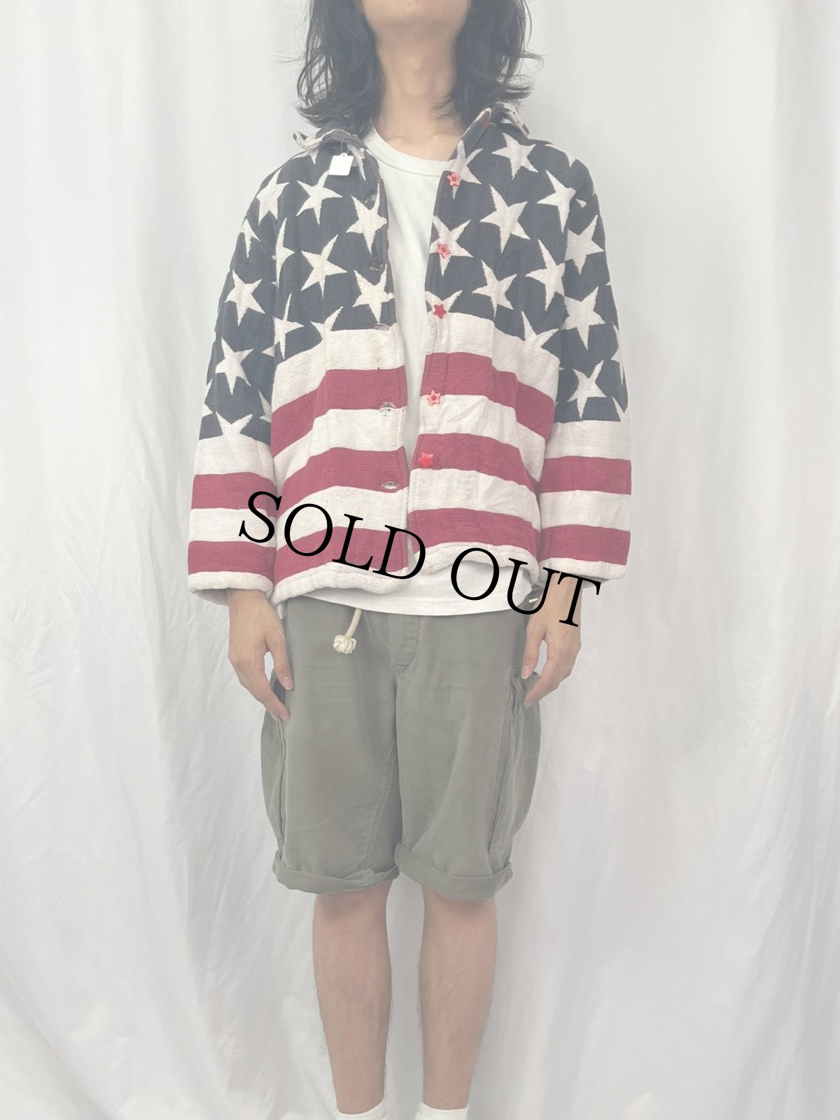 画像2: 星条旗柄 ジャケット (2)
