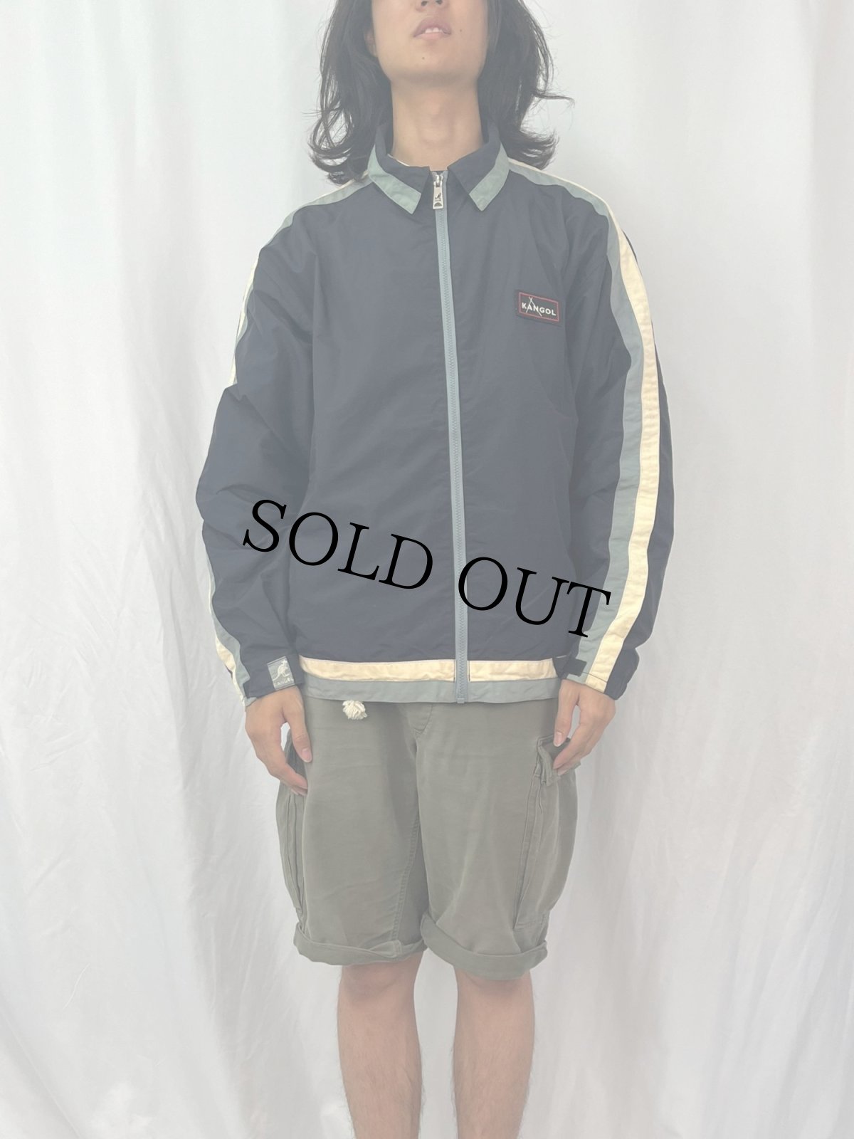 画像2: KANGOL ナイロンジャケット M (2)