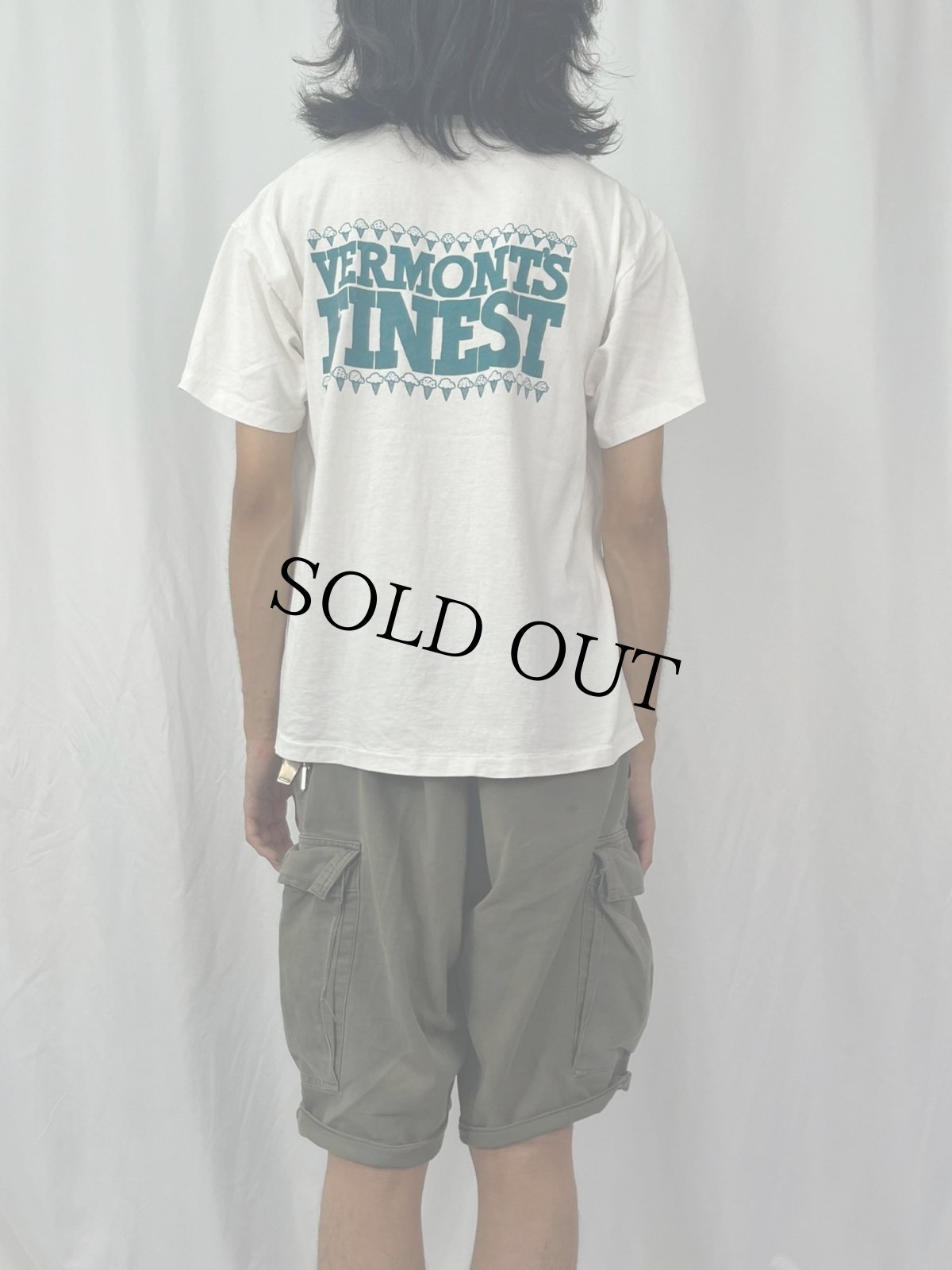 画像4: 90's BEN&JERRY'S USA製 "VERMONT'S FINEST" 企業プリントTシャツ L (4)