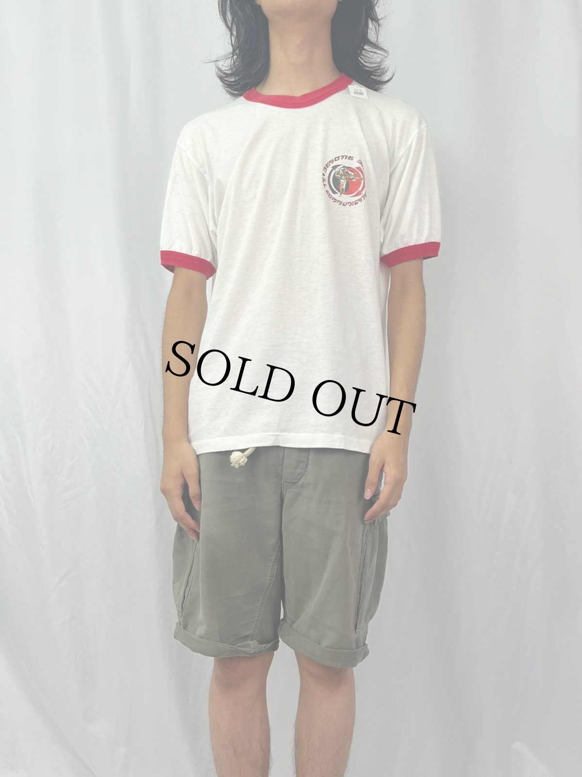 画像2: 90's BEASTIE BOYS USA製 ヒップホップリンガーTシャツ XL (2)