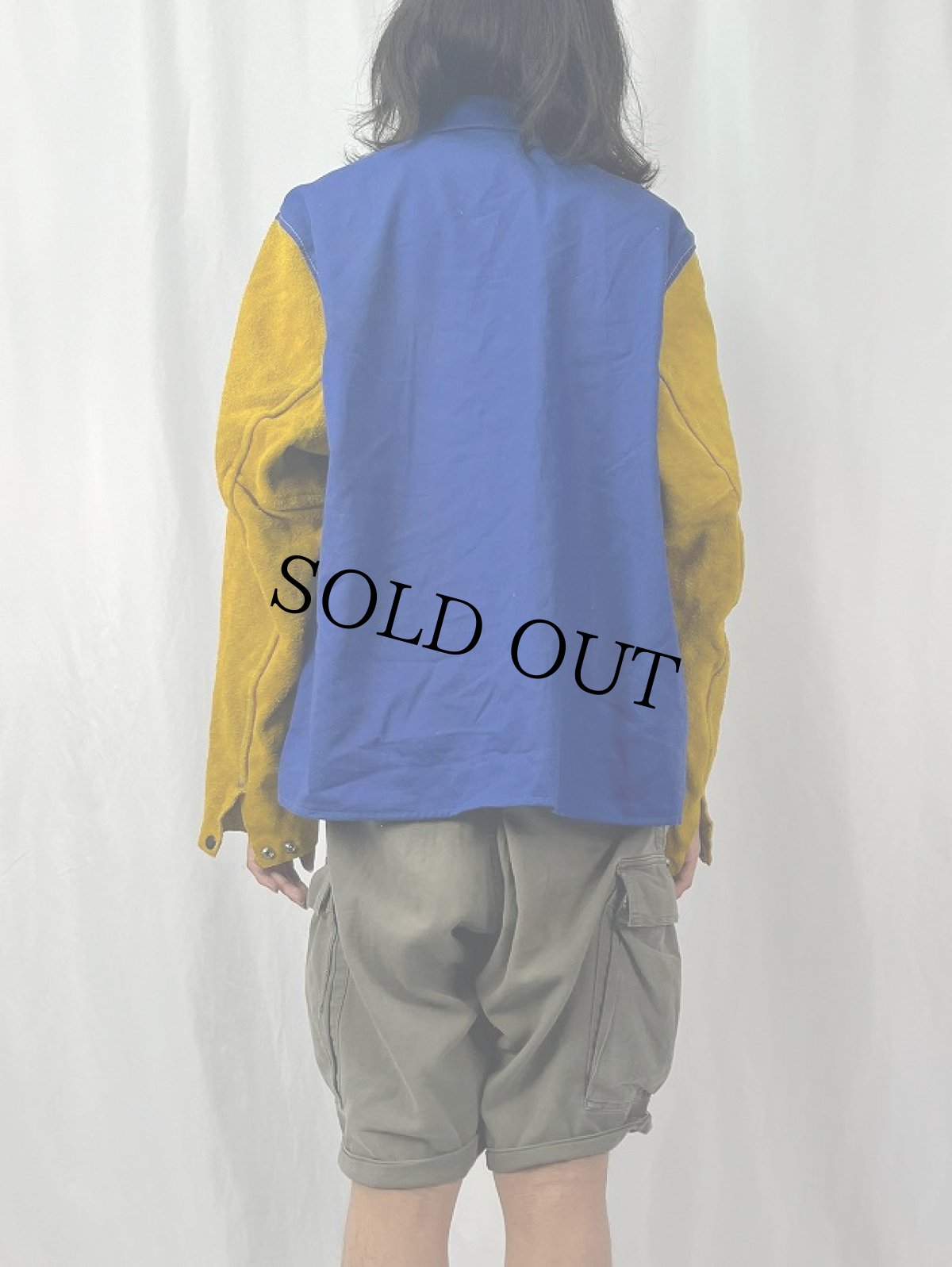 画像4: "NILES WATSON" スエード切り替え ウェルダーズジャケット XL (4)