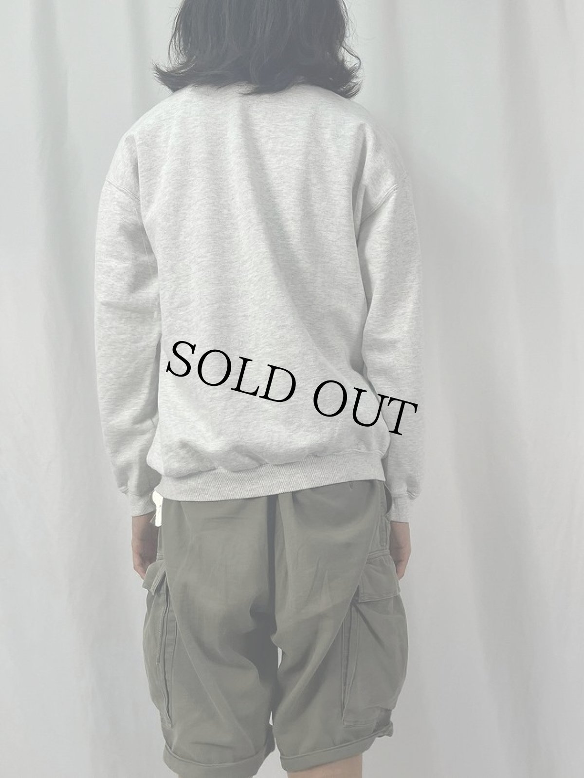 画像4: 90's Edward Gorey "books.cats." 本×ねこプリントスウェット M (4)