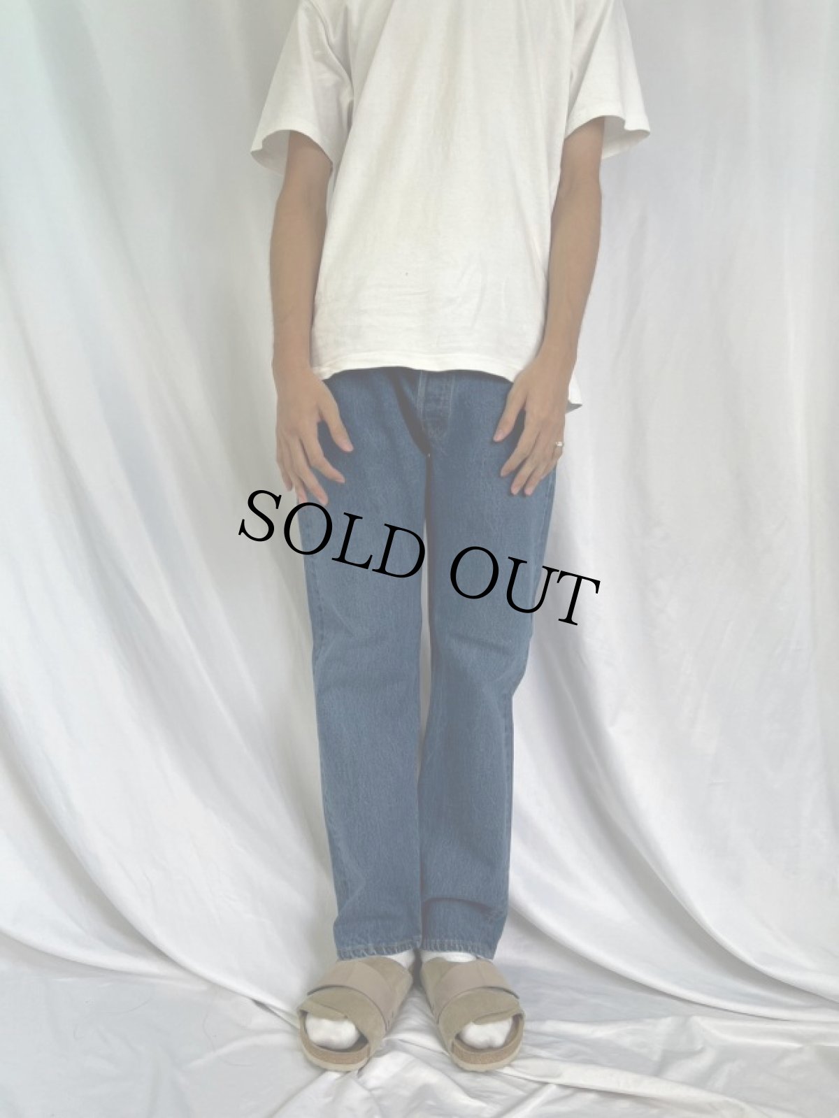 画像2: 90's Levi's 501 USA製 ブランクタブ デニムパンツ W31 (2)