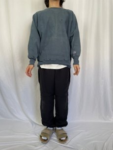 画像2: 90's Champion REVERSE WEAVE ロゴ刺繍 スウェット L (2)