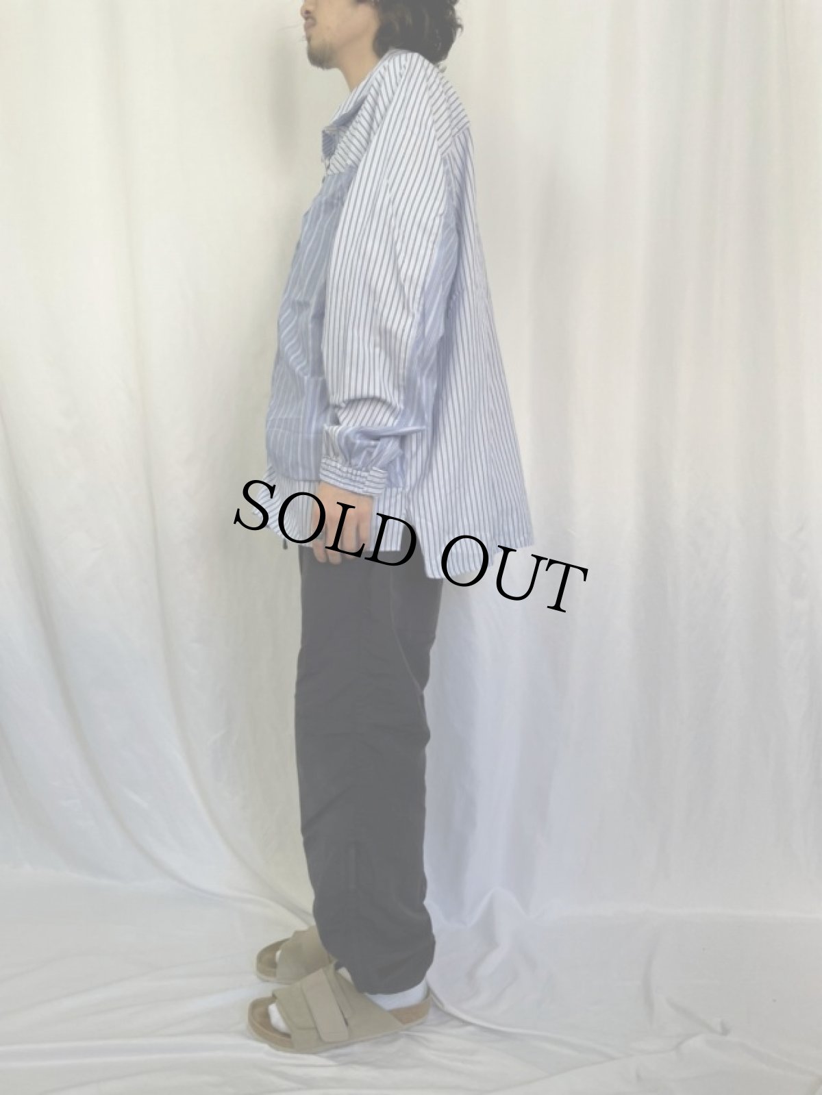 画像3: COMFY OUTDOOR GARMENT "COVERED SHIRTS" BLUE STRIPE 【L】 (3)