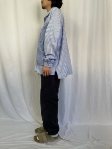 画像3: COMFY OUTDOOR GARMENT "COVERED SHIRTS" BLUE STRIPE 【L】 (3)