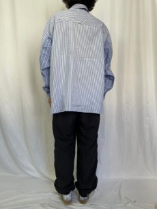 画像4: COMFY OUTDOOR GARMENT "COVERED SHIRTS" BLUE STRIPE 【L】 (4)