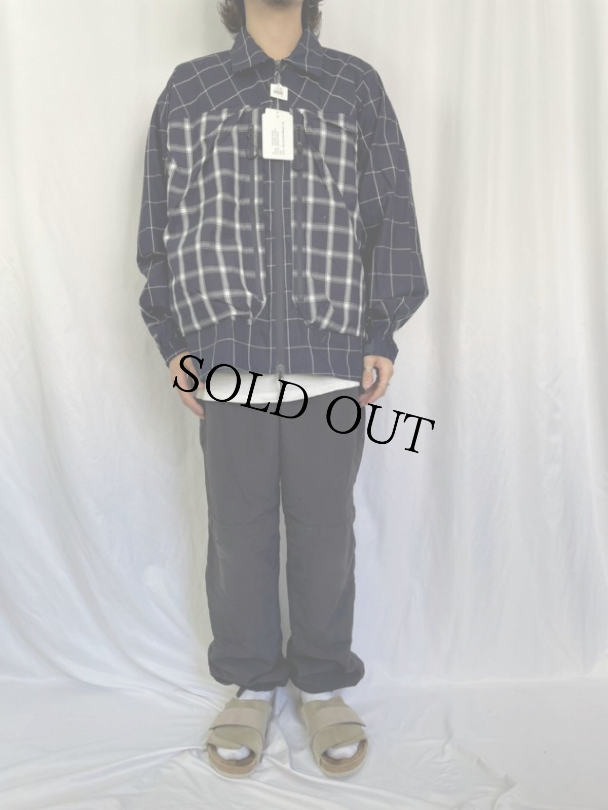 画像2: COMFY OUTDOOR GARMENT "COVERED SHIRTS" INDIGO STRIPE 【L】 (2)