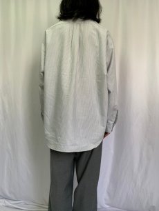 画像3: Ralph Lauren "BIG SHIRT" ストライプ柄 コットンボタンダウンシャツ XL (3)