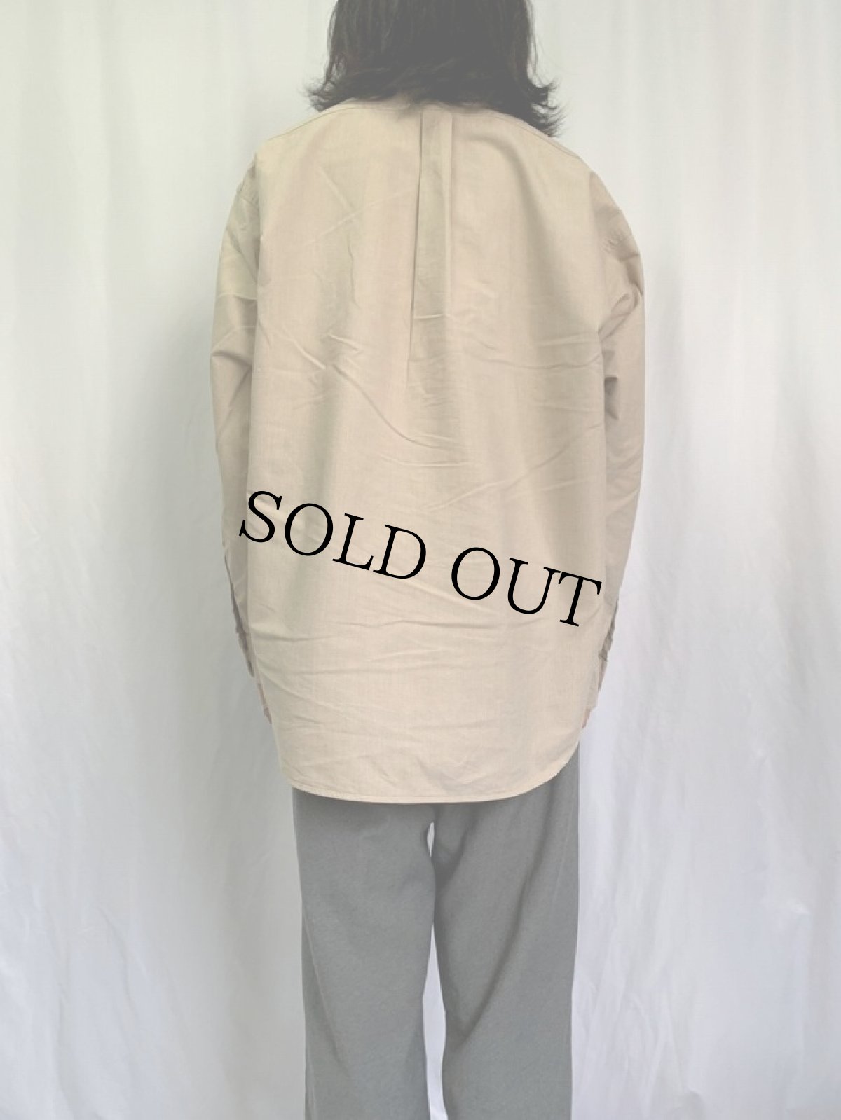 画像4: Ralph Lauren "BIG SHIRT" コットンボタンダウンシャツ L (4)