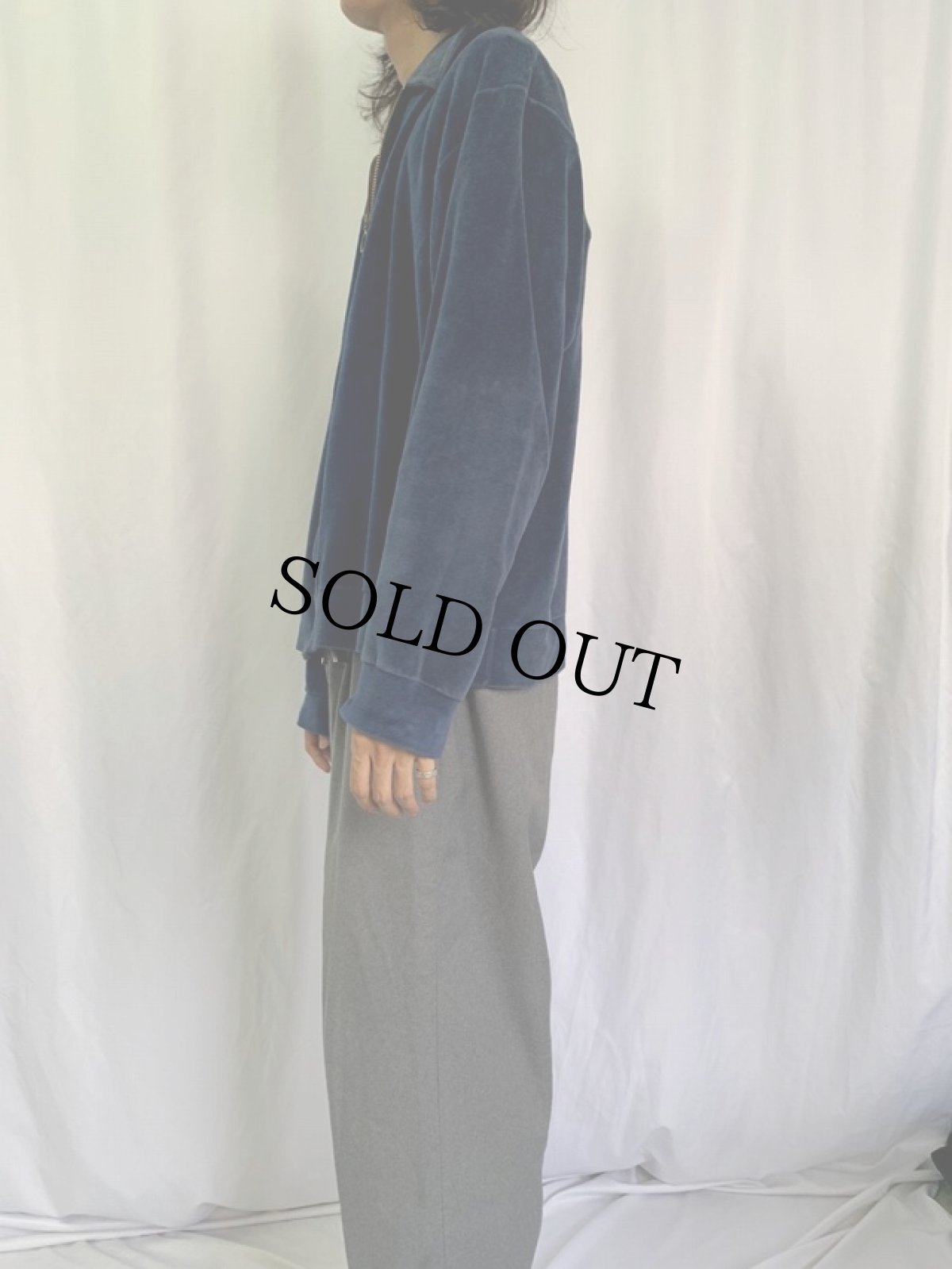 画像3: 80's Etonic ベロアジップジャケット XL (3)