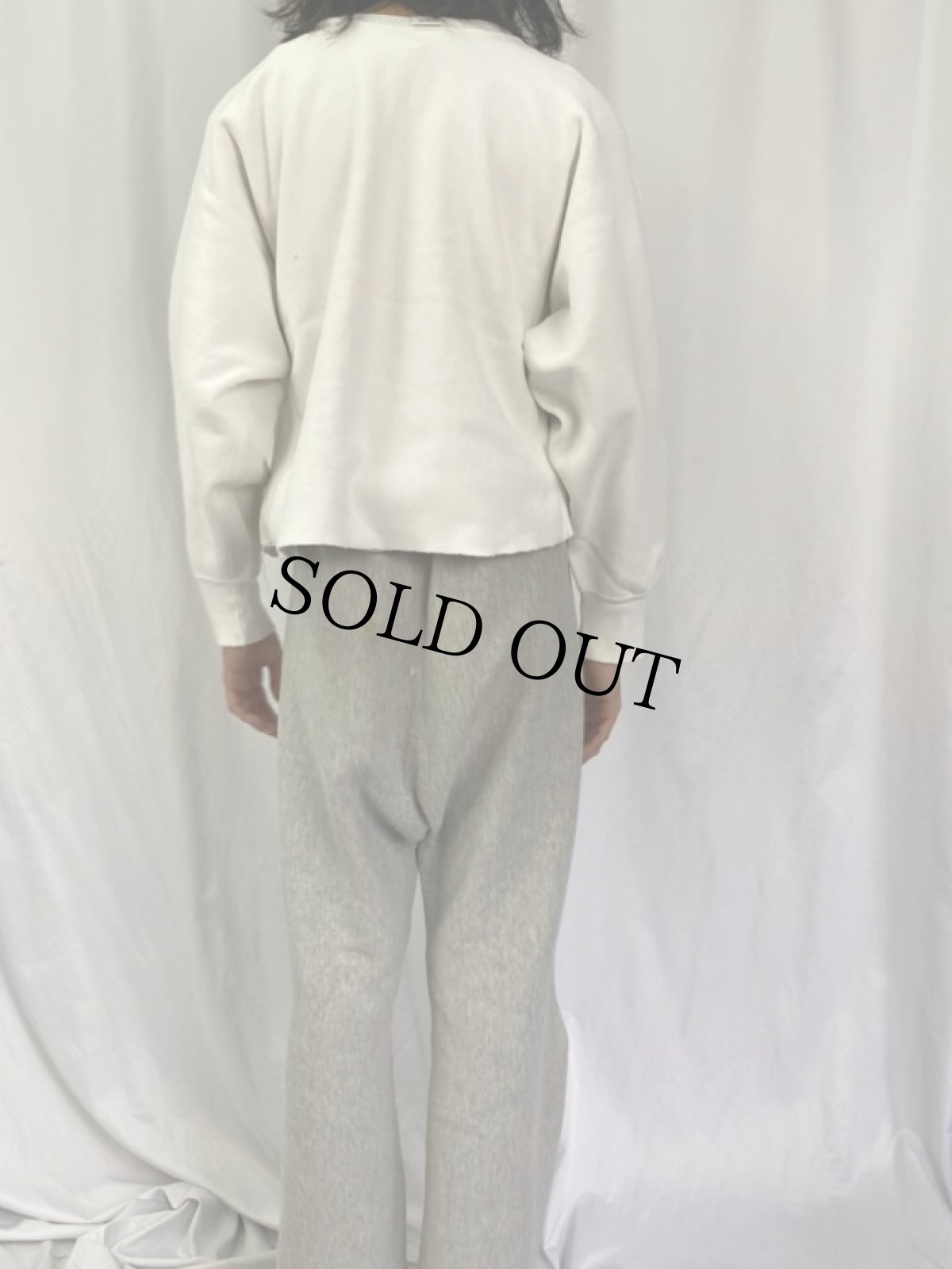 画像4: 80's Champion REVERSE WEAVE USA製 トリコタグ "NORTH CAROLINA" カットオフスウェット XL (4)