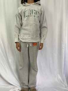 画像2: 90's Champion REVERSE WEAVE "WILLIAM SMITH" プリントスウェットフーディー L (2)