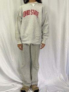 画像2: 90's Champion REVERSE WEAVE USA製 "OHIO STATE" プリントスウェット XL (2)