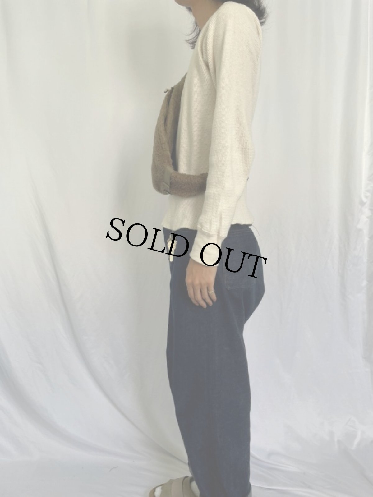 画像3: KAPITAL パッチワーク フェイクファー スナフキンバッグ (3)