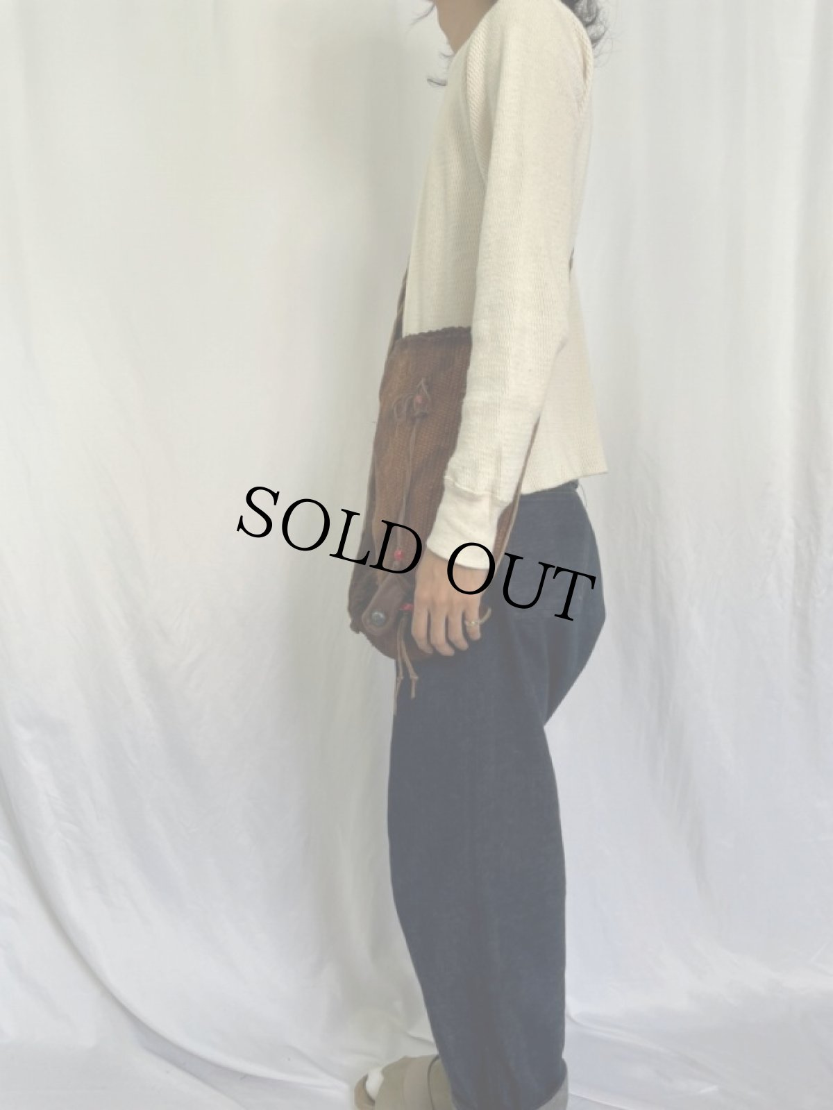 画像3: ハンドメイド 裂き織り ショルダーバッグ (3)